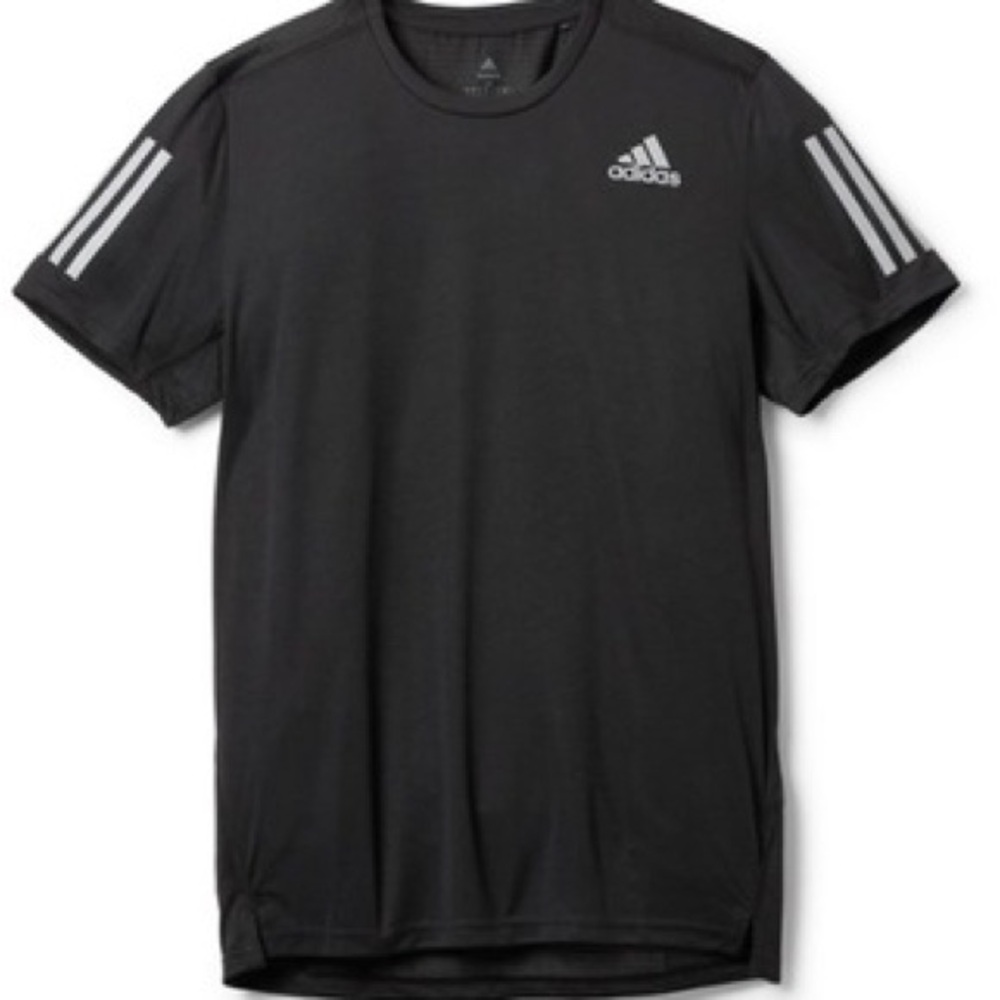 Adidas Men's Black Own the Run Tee Shirt Size Large